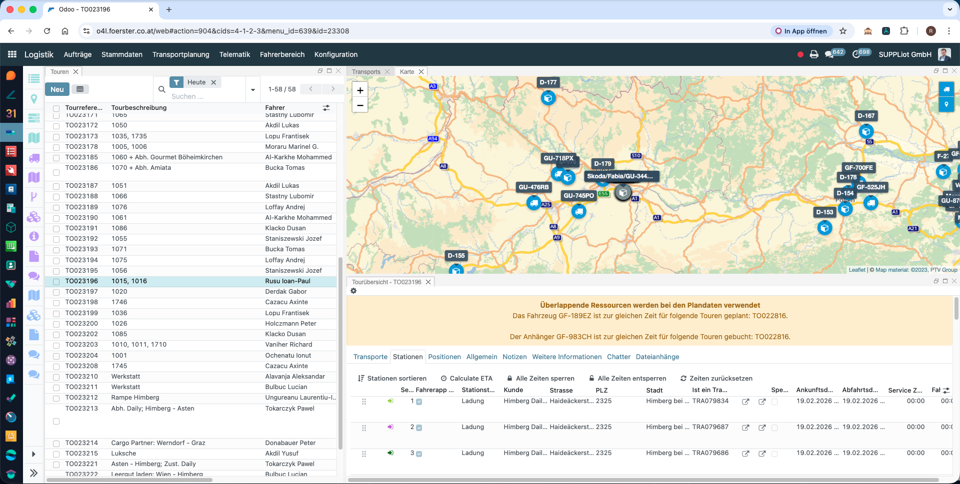 Fredi Dispatch-Interface Screenshot